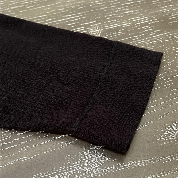 Women’s 3/4 Length Sleeve Eddie Bauer Black Button-Up Sweater Size XL - Picture 7 of 8